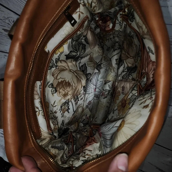 Milkmaid Goods Brooklyn Backpack in Cognac with Hattie Interior - Picture 11 of 16